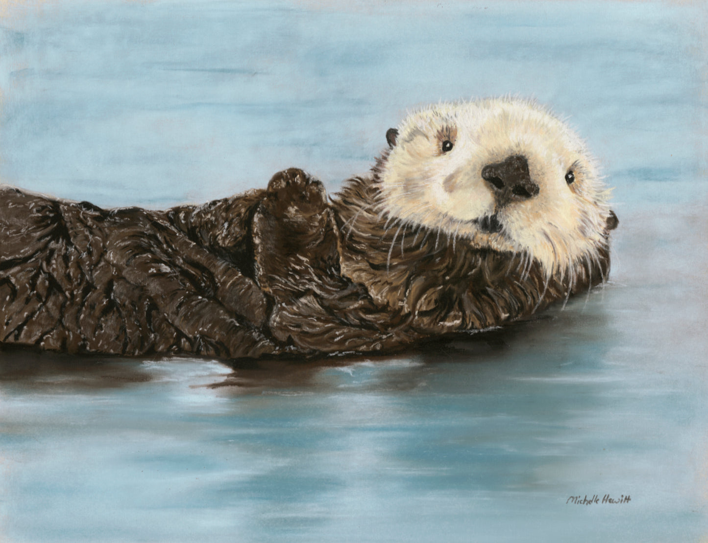 Print of Original Pastel Artwork 'Floating Along'