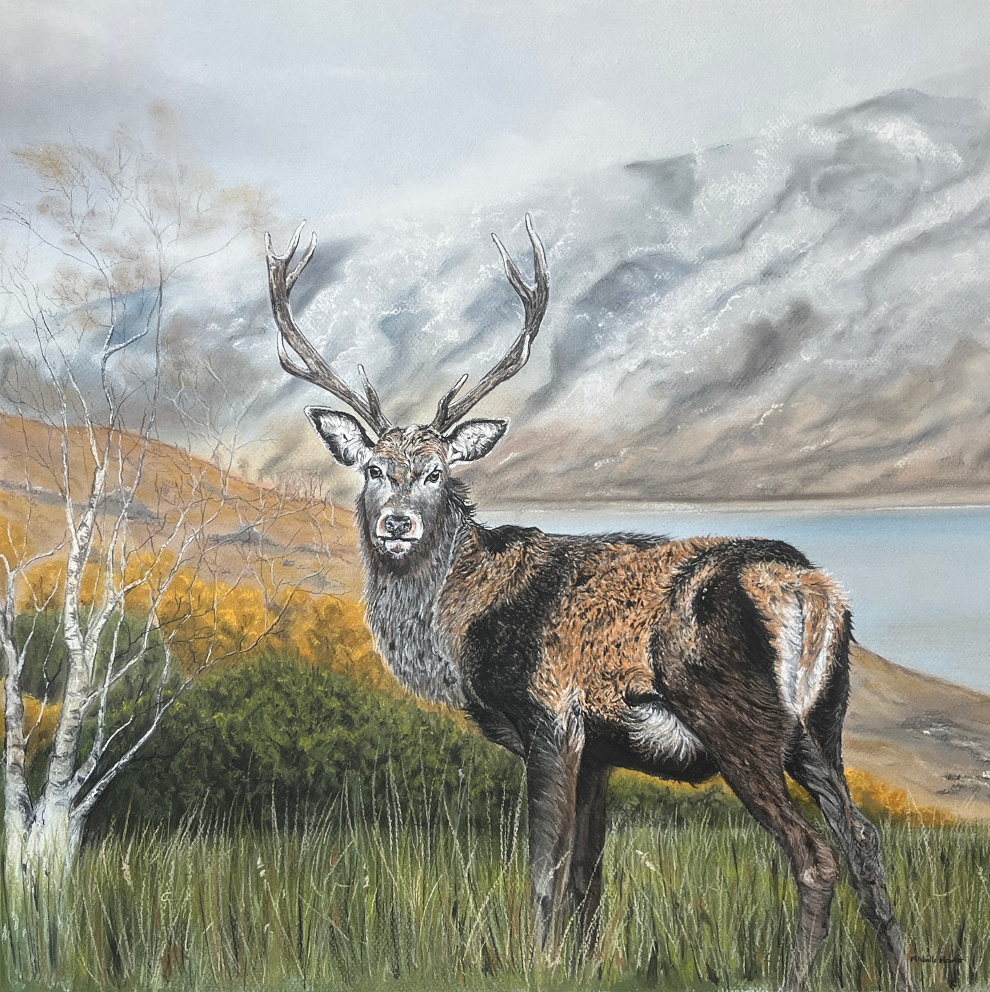Print of Original pastel 'Triumph'
