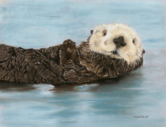 Print of Original Pastel Artwork 'Floating Along'