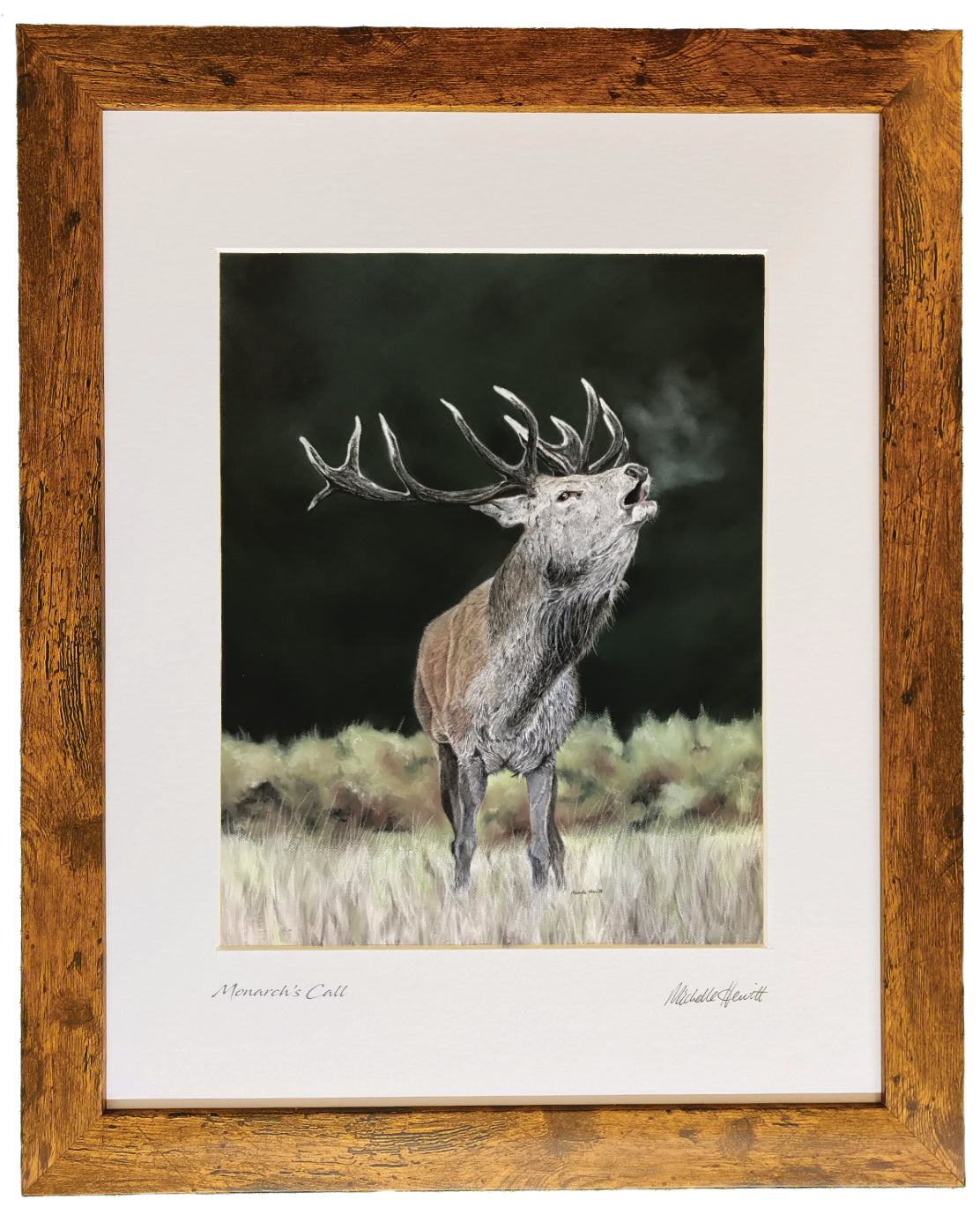 Print of Original pastel 'Monarch's Call'