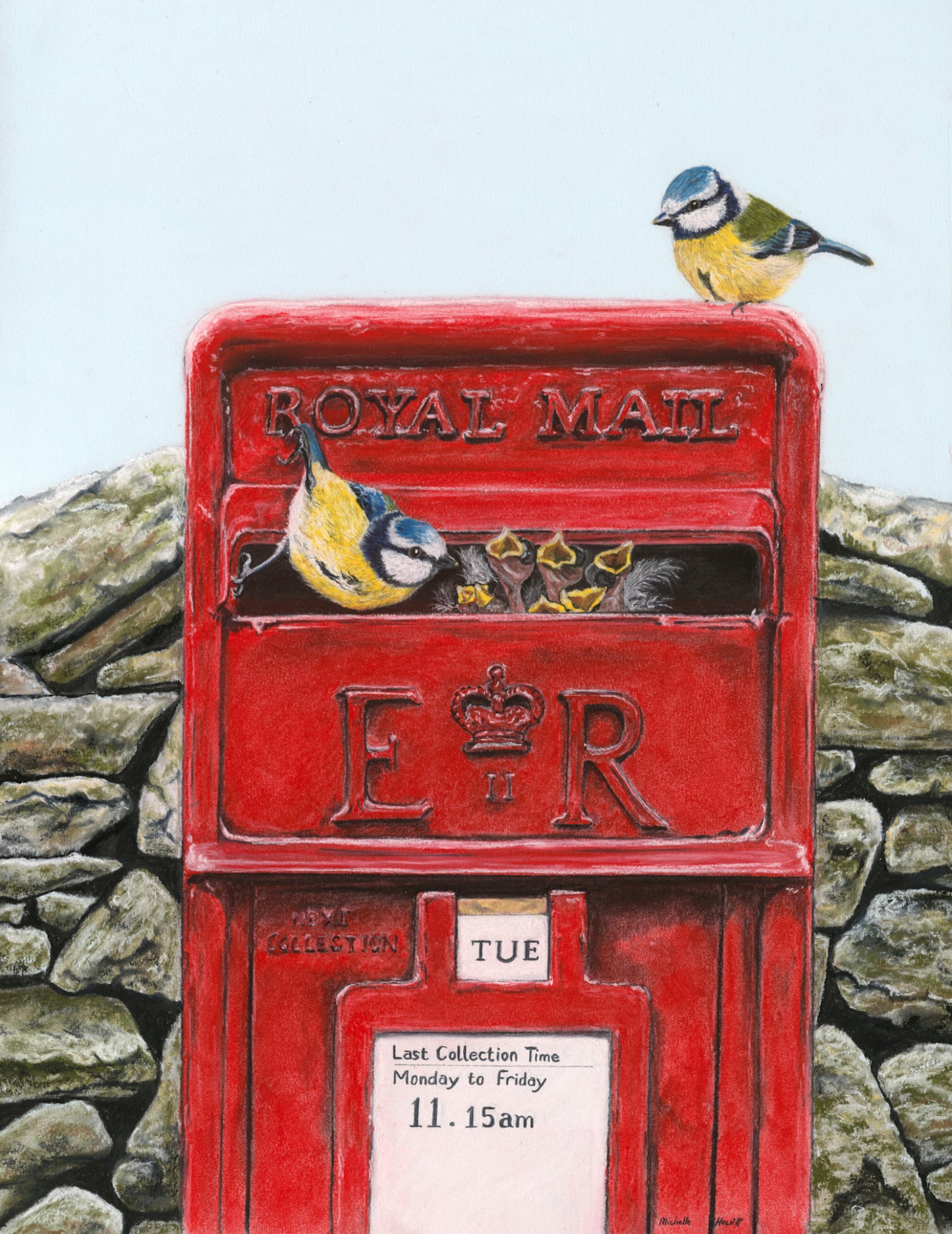 Print of Original pastel 'Special Delivery'