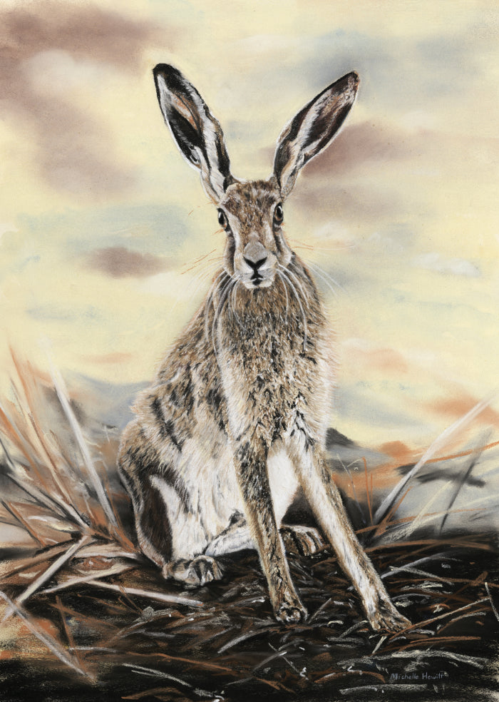 Print of Original Pastel 'Summer Hare'
