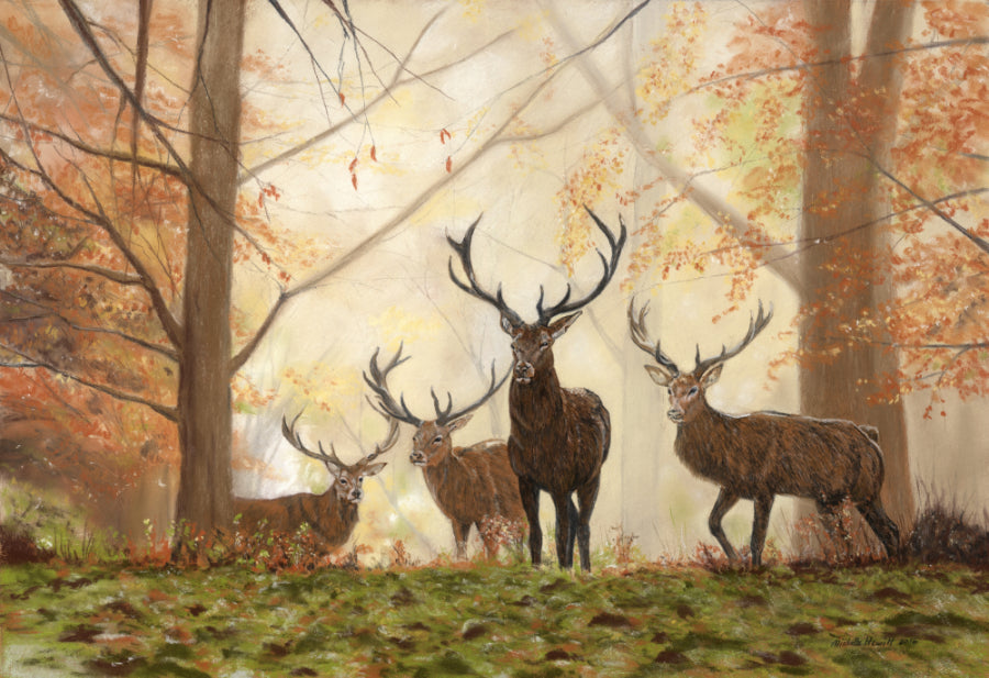 Print of Original pastel 'The Gathering'