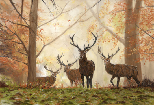 Print of Original pastel 'The Gathering'